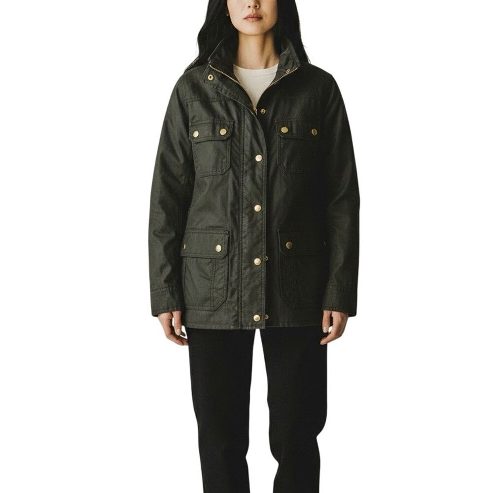 J.Crew Waxed Cotton Downtown Field Jacket - S